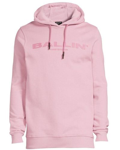 Ballin Amsterdam Hoodie Van Biologisch Katoen Old Pink - Roze