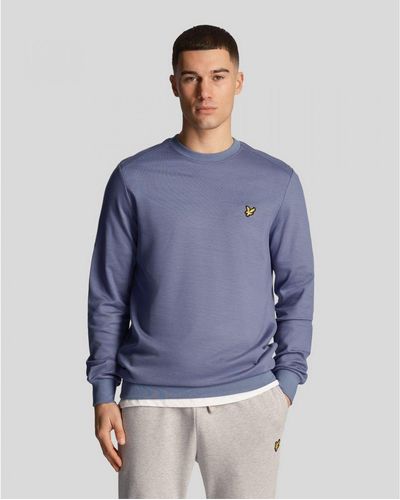 Lyle & Scott Sports Crew Neck Fly Fleece Sweatshirt - Blue