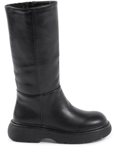 19V69 Italia by Versace Short Boot Leather - Black