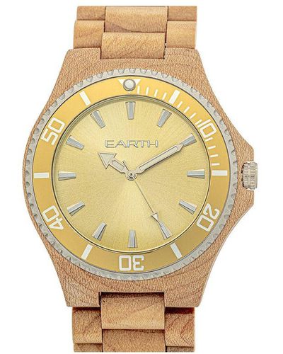 Earth Wood Centurion Bracelet Watch - Metallic