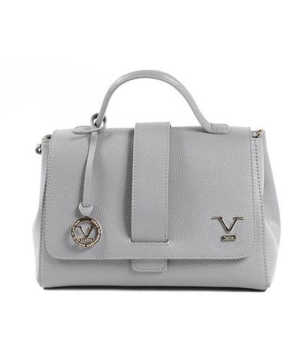 19V69 Italia by Versace Handbag Bc10280 52 Dollaro Grigio Leather (Archived) - Grey