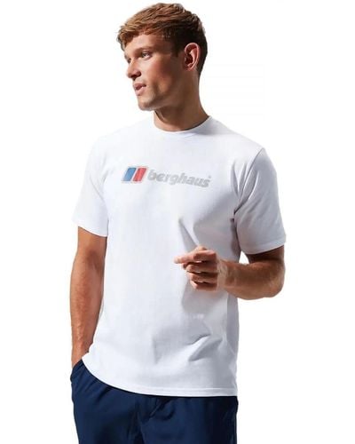 Berghaus Berghuis | T-shirt Met Groot Logo - Wit