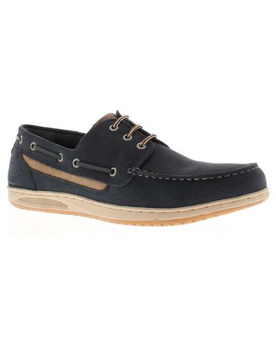 Pod Boat Shoes Casual Tide Shoe Leather (Archived) - Blue