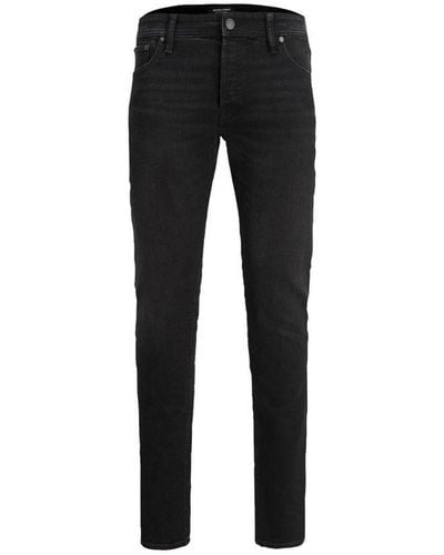 Jack & Jones Liam Original Skinny Fit Comfortable Denim Jeans Cotton - Black