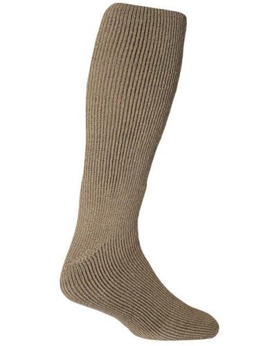 Heat Holders Extra Long Thick Thermal Knee High Socks 6-11 Uk - Brown