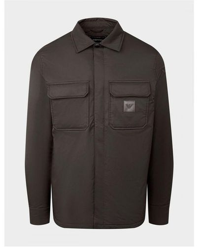 Armani Oversized Nylon Padded Jacket - Black