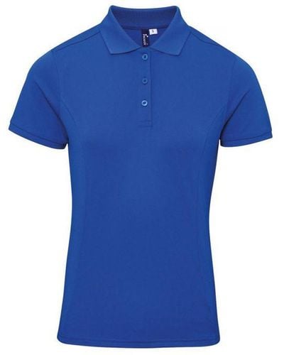 PREMIER Ladies Coolchecker Plus Polo Shirt (Royal) - Blue