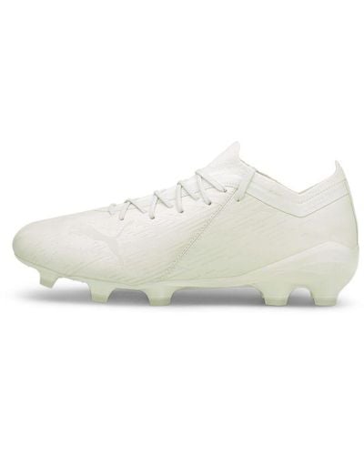 PUMA Ultra 1.2 Lazertouch Fg/Ag Football Boots Soccer Shoes - White