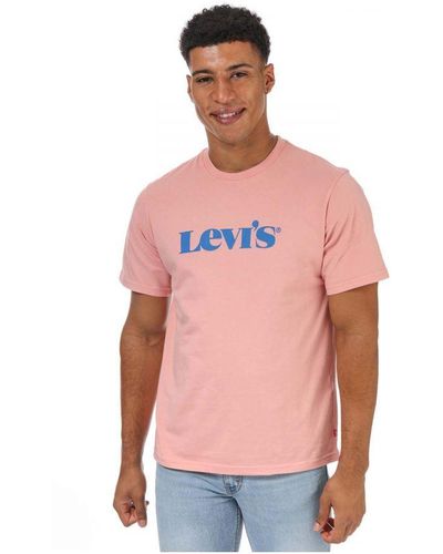 Levi's Levi's T-shirt Met Relaxte Pasvorm Voor , Lichtroze