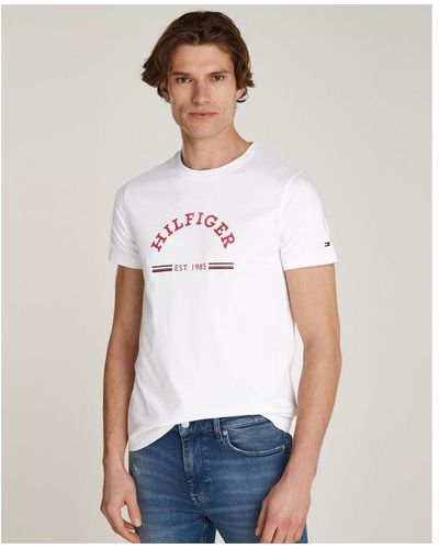 Tommy Hilfiger Rwb Arch Gs T-Shirt - White
