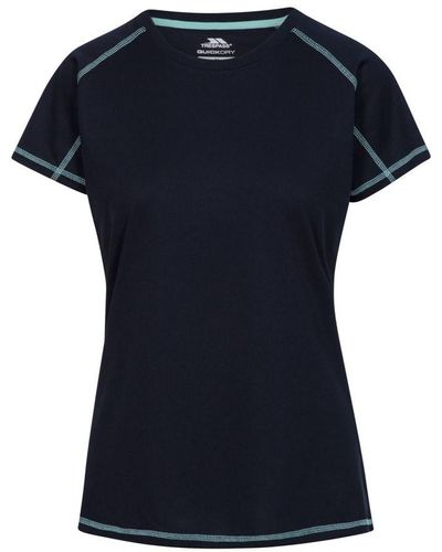 Trespass Dames Viktoria Sport T-shirt (navy) - Zwart