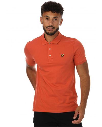 Lyle & Scott Lyle And Scott Effen Poloshirt Voor , Oranje - Rood