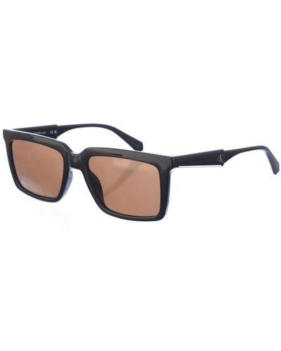 Calvin Klein Acetate Sunglasses With Rectangular Shape Ckj23607S - Black