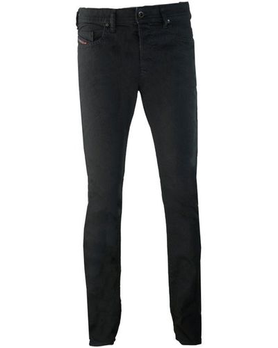 DIESEL Men's Buster Regular Slim-tapered Jeans In Black - Zwart