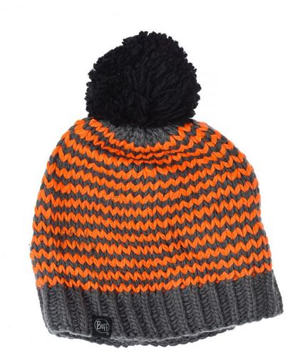 Buff Knitted Hat 123000 - Orange