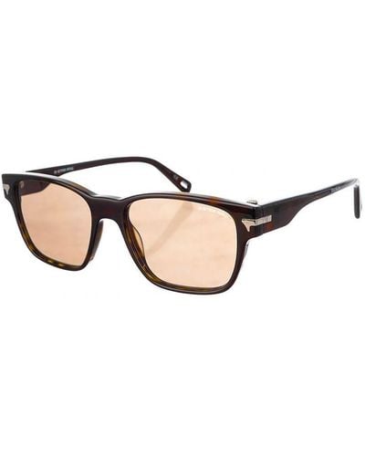 G-Star RAW Gs627S Rectangular Shaped Acetate Sunglasses - Natural