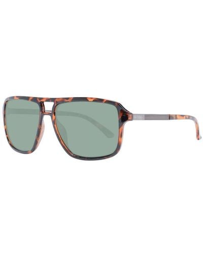 Guess Square Sunglasses With 100% Uva & Uvb Protection - Green