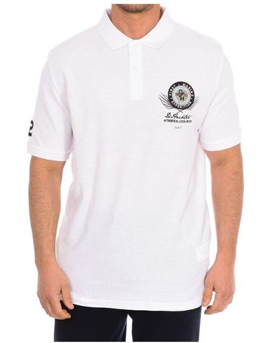 Daniel Hechter Short-Sleeved Polo Shirt 75100-181990 - White