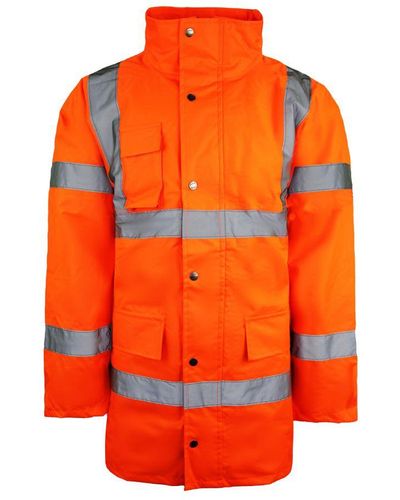 Dickies High Visibility Motoroway Safety Jacket - Orange