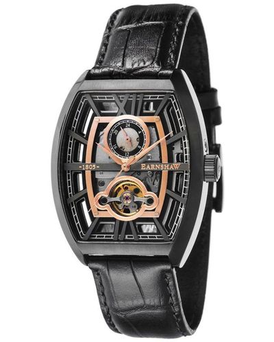 Thomas Earnshaw Holborn Mechanical Automatic Sable Watch Es-8111-04 - Black