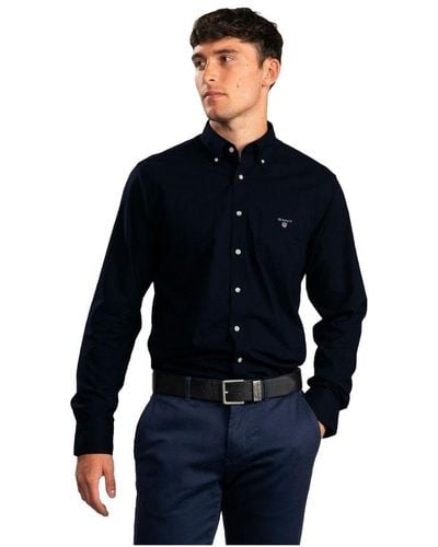 GANT Overhemd Met Normale Pasvorm | Het Oxford-shirt - Blauw