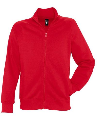 Sol's Sundae Full Zip Sweat Jacket () - Red