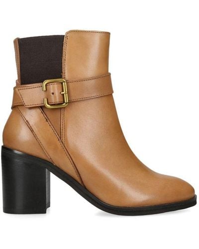 Kurt Geiger Leather Kgl Hampstead Ankle Boots Leather - Brown