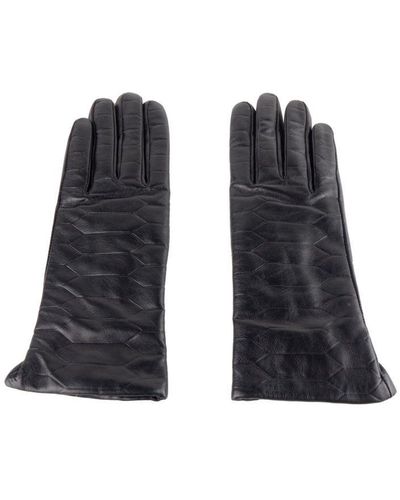 Class Roberto Cavalli Lambskin Leather Glove - Black