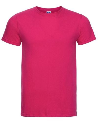 Russell Russell Slank T-shirt Met Korte Mouwen (fuchsia) - Roze