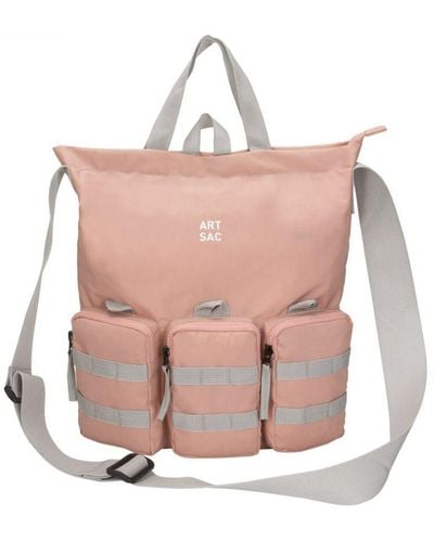 Art-sac Vinsent Triple Tote Bag Nylon - Pink