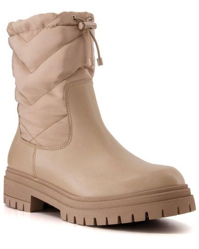 Dune Ladies Prove Padded Ankle Boots - Natural