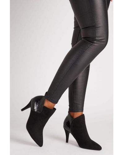 Quiz black ankle best sale boots