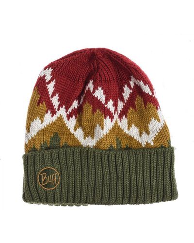 Buff Knitted Hat With Fleece Lining 98800 - Green
