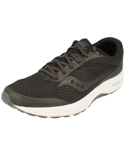 Saucony Clarion Black Trainers - Brown