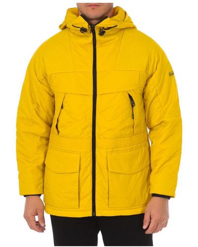 Napapijri Padded Jacket With Hood Np0A4Fnv - Yellow