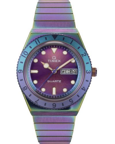 Timex Q Reissue Watch Tw2W41100 Stainless Steel (Archived) - Purple