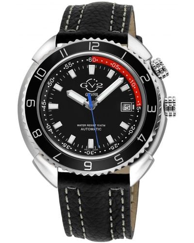 Gevril Gv2 42402.l1 Squalo Zwitsers Automatisch Horloge - Zwart
