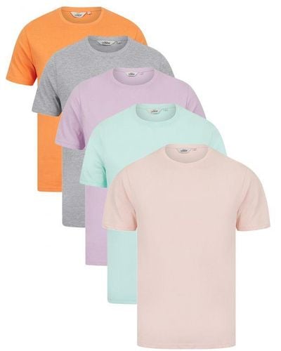 Tokyo Laundry Multi Cotton 5-Pack Short Sleeve T-Shirts - Multicolour