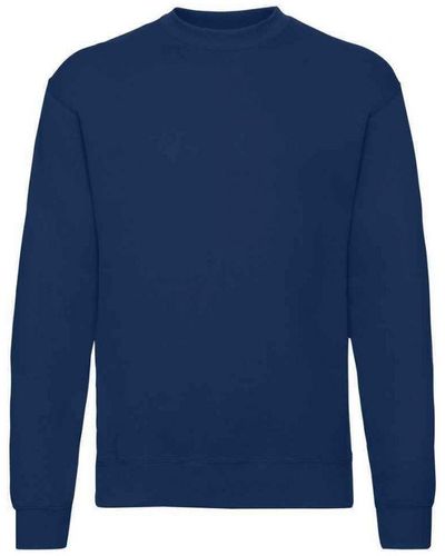 Fruit Of The Loom Adult Classic Drop Shoulder Sweatshirt () - Blue