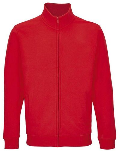 Sol's Adult Cooper Full Zip Sweat Jacket - Red