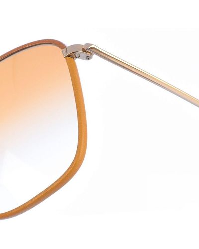 Victoria Beckham Metal Sunglasses With Rectangular Shape Vb210Sl - White