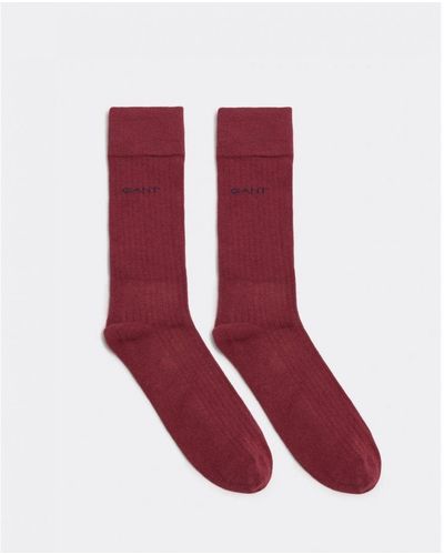 GANT Rib Socks - Red