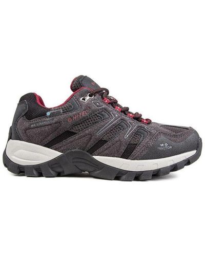 Hi-Tec 's Torca Low Waterproof Walking Shoes In Charcoal - Grijs