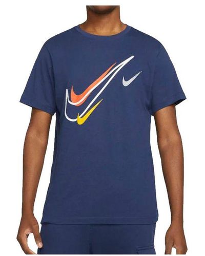 Nike Multi Swoosh T-Shirt - Blue