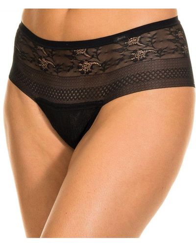 Janira Magic Band Knickers With Culotte Effect Breathable Fabric 1031611 - Black