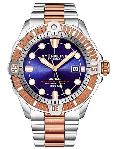 Stuhrling Automatic Astral 1005 45Mm Watch - Blue