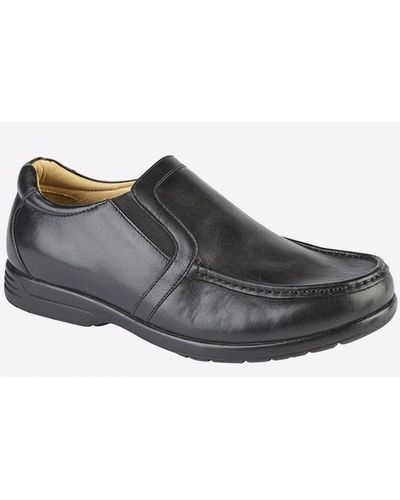 Roamers Newfield Loafer Extra Wide - Black