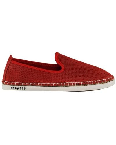 Seavees Ocean Park Shoes Leather - Red