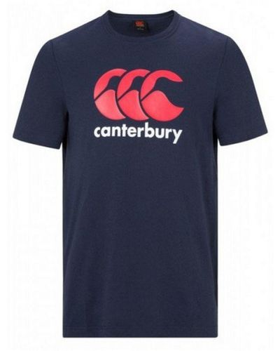 Canterbury Ccc Logo T-shirt (marine / Rood / Wit) - Blauw