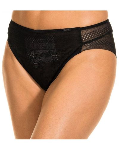 Janira Magic Band Semi-Transparent Knickers And Breathable Fabric Without Marks 1031609 - Black